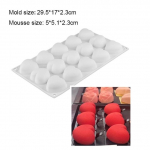 Silikoonvormist kondiitritooted 3D koogidisain Mini cupcake mousse muffini s&uuml;da mull ruudukujuline k&uuml;psetusvorm