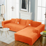 Kvaliteetne sametest diivanikate L kujuga diivani istmekatted elutoa jaoks nurgadiivani jaoks Elastne diivani kate pestav 3seater 185-230cm