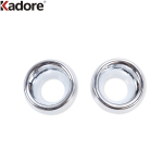 S&uuml;sinikkiust eesmise udutule laterna katte trimm Kia Forte Cerato K3 tarvikutele auto udutulede raami katted ABS Chrome 1 white