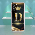 Funda for Samsung Galaxy S22 Ultra S20 Fe S21 S10 Plus pehme nutitelefoni &uuml;mbris Note 20 10 Lite Silicone Coque Black Gold Letters for Samsung S22 Plus