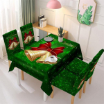 J&otilde;ulude lumehelbe laudlina J&otilde;ulude s&ouml;&ouml;gitooli kate Veekindel j&otilde;ulukellad s&ouml;&ouml;gilaua kattelina kodupeo sisustus 2Pcs Chair Cover