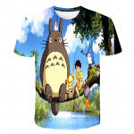 Anime Studio Ghibli Spirited Away 3D prinditud laste T-s&auml;rk Totoro Harajuku l&uuml;hikeste varrukatega s&auml;rk Suvine t&auml;nava vabaaja s&auml;rk 110