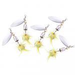 Metallist sequin Spinnerbait 5 tk kalap&uuml;&uuml;gi peibutis lusikas s&ouml;&ouml;t P&uuml;&uuml;gitarbed bass forell l&otilde;he k&otilde;va metallist spinners&ouml;&ouml;da komplekt