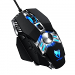 Juhtmega m&auml;nguhiir Reguleeritav 6400 dpi makro programmeerimine m&auml;nguri hiired USB mehaaniline LED taustvalgustusega ergonoomiline arvutihiir Grey
