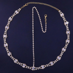 Stonefans Bling otsmikukett naistele Ehted Peakate Rhinestone ketid Kristallist pruudi peakatted Luksuslikud juukseaksessuaarid Gold Type 1