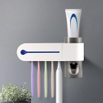 Hambaharja hoidik, UV-steriliseerimisega hambaharja hoidik Automaatne hambapasta dosaator USB-toiteallikas 5 hambaharja jaoks