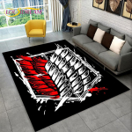 3D Jaapani Anime Attack on Titan Cartoon Area vaip, vaibavaip elutoa diivani uksemati sisekujunduseks, Kid libisemiskindel p&otilde;randamatt 120cm x 160cm