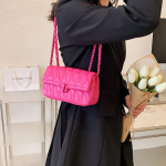 Moodsad suvised PU-nahast klapiga p&otilde;ikkotid naistele Luksuslikud &uuml;hev&auml;rvilised &otilde;lakotid Ketsiduriga rahakotid roosa