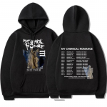 2023Rock Band My Chemical Romance 2022 Tour Hoodie Meeste punk gooti pikkade varrukatega kapuutsiga dressipluusid Suured hiphopi t&auml;navar&otilde;ivad XXL