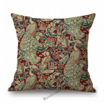 Klassikaline &Uuml;hendkuningriigi disain William Morris Walter Crane loomamuster J&auml;nes Paabulind Rebane J&auml;nes Mets Sinine Diivani Padja P&uuml;&uuml;ri Padja kate 450mm*450mm