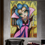 T&auml;isteemantmosaiigiga kleebitud ruudukujuline &uuml;mmargune teemantmaal Multifilm Vampiirit&uuml;druk DIY Teemanttikandid 3D ristpistes Full Round 20x30CM