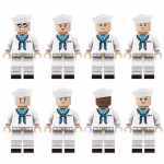 8PCS City-seeria merev&auml;es&otilde;durite minifiguurid Ehitusklotside mudelid, mis &uuml;hilduvad mudeliehituskomplektidega, laste &otilde;ppem&auml;nguasjadega