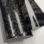 K&otilde;rge l&auml;ikiv must sinine h&otilde;bepunane sepistatud s&uuml;sinikkiust vin&uuml;&uuml;lkilega kleepuv mootorratta rolleri autokleebis 30CM X 152CM must