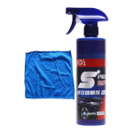 500 ml autokeraamilise kattega pihustatav autov&auml;rvi parandusvedelik kriimustusvastane &uuml;lih&uuml;drofoobne klaasikate, poleerimisvahend, automaatne kriimustus 500ml and towel