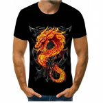 Uudne 3D Kuldse ketiga prinditud barokk-br&auml;ndi T-s&auml;rk Suvises stiilis l&uuml;hikeste varrukatega luksuslik kuninglikud meeste riided hip hop topid ja t-s&auml;rgid M