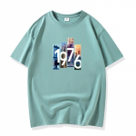 1976 Pure Cotton meeste l&uuml;hikeste varrukatega T-s&auml;rk S-6XL S heleroheline v&auml;rv