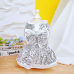 2023 kevad ja suvi koerte seelik lemmikloomariided Teddy Schnautser v&auml;ikese koera riided hulgim&uuml;&uuml;k koerariided XL valge