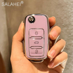 Auto v&otilde;tme&uuml;mbrise kate puldiga v&otilde;tmehoidja Volkswagen VW Bora Polo Tiguan Jetta Passat B5 B6 B7 Golf Beetle jaoks Skoda Octavia jaoks must