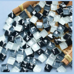 600 tk 1x1cm kristallmosaiikplaadid Pisikesed mosaiikplaadid DIY Hobid K&auml;sitsi valmistatud kristallist k&auml;sit&ouml;&ouml; k&auml;sit&ouml;&ouml;ks Vannituba k&ouml;&ouml;k Kodukaunistus DIY kunstiprojektid must