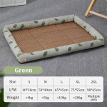 Koeramatt jahutav suvepadja matt koertele Kassitekk Diivan hingav lemmikloomakoera voodi Pestav v&auml;ikestele suurtele koertele Koeratarvikud S roheline