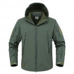 Meeste taktikaline jope lumesuusajope, veekindel Softshell mitme taskuga mantel 5XL roheline