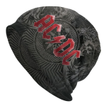 AC DC Heavy Metal Music Slouchy Beanie M&uuml;tsid Unisex Naiste Austraalia rokkb&auml;nd Lahedad Knitting Skullies Beanies M&uuml;tsid v&auml;lisuusatamiseks One Size