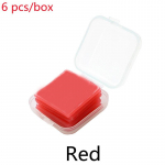 6 tk karbis 5D DIY teemantmaali liim savi tikkimispunktiga puuripliiatsi teemantmaali liim punane