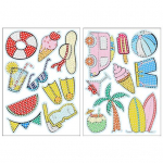 1 komplekt Rhinestone maalimise kleebised L&otilde;busad harivad k&auml;sit&ouml;&ouml;lised multifunktsionaalsed maalimiskleebised A