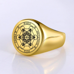 Likgreat Peaingel Metatron Eluingel Solomon Punk S&otilde;rmus Meestele Roostevabast Terasest Graveering Viking Meeste Signet S&otilde;rmuse Ehted 9