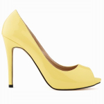 Naiste Pumbad Platvorm tikkp&uuml;ksid Suvised 11 cm Seksikad avatud varbaga K&otilde;rged kontsad Sandaalid Elegantsed Peep Toes Pumps Pulmakingad 35 kollane