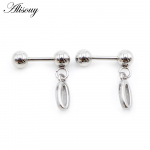 Alisouy 2PCS araabia numbritega figuurid ripats 16G roostevabast terasest kuulist kangiga augustatav k&otilde;rvak&otilde;hre Tragus Helix k&otilde;rvar&otilde;ngad #1 h&otilde;be