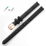 8 mm 10 mm naiste t&uuml;drukute &otilde;huke ehtsast nahast rihm, kvaliteetne kellatarvikud rihmapaela Kellarihm roosakuldne n&ouml;&ouml;pn&otilde;elaga pannal 10mm