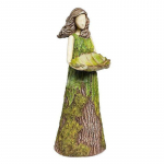 Sherwoodi s&otilde;najalahaldja kuju koos lindude s&ouml;&ouml;tja aia muru skulptuuriga 15X6X6cm