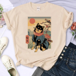 Shiba Inu T-s&auml;rgid Naiste Harajuku T-s&auml;rk T&uuml;druk Jaapani Disainer Harajuku Riided M