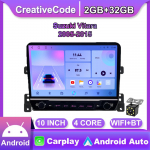 10-tolline Suzuki Vitara 2005-2015 jaoks koos nupunupuga autoraadio Multimeedia Carplay 2Din stereoheli Android Video 2+32GB