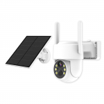 4MP p&auml;ikeseenergia madala energiatarbega wifi-seirekaamera kahesuunalise sisetelefoni HD-pildiga 355 valge