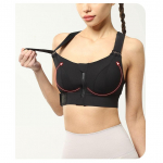 Suured naiste esit&otilde;mblukuga takjakindel rinnahoidja, juhtmevaba rinnahoidja, kokkupandud Push Up aluspesu P&otilde;rutuskindel sportvest Risti tagumine rinnahoidja S must