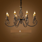 Lihtsad maaelu elutoa valgustid Retro Light Luxury Creative European Style Study, Magamistoa l&uuml;hter 8 headlights