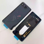 Asus ROG 5 5S telefonile 5 ZS673KS aku kaas + kaamera raam objektiiv + kleebise korpus ROG Phone 5s keskmise raami jaoks Black Cover ROG Logo