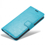Nahast rahakoti klapp&uuml;mbris Samsung Galaxy S23 FE S24 Ultra A14 A24 A34 A54 Redmi 13C 12C 10C 9C Note 12 11 iPhone 15 14 13 Pro Max kaardipesa kate For iPhone 11 sinine
