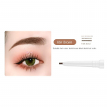 Double head Eyebrow pencil natural three-dimensional waterproof sweat resistant lasting no decolorization extremely fine beginner student cosmetics 01.Black
