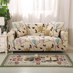 Lehtedega prinditud diivanikate veniv spandeks diivani k&auml;etugede katted elastne diivanikate elutoam&ouml;&ouml;blile M 2 Seater 145-185cm