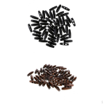 100Pcs two holes Oval Shape Wooden Toggle Buttons For Sewing Crafting Scrapbooking