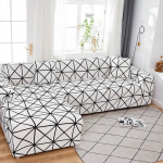 L-kujuline geomeetriline elastne nurgadiivan Covertight Wrap k&otilde;ikeh&otilde;lmav Funda diivan Diivan Tugitool Spandex Slipcover 3 pcs Pillowcase