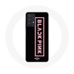 &Uuml;mbris Samsung galaxy A32 5G Blackpink logoga roosa must taust must