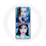Coque pour Vivo Y72 Blackpink Groupe K-pop Filles Jennie et Ros&eacute; Lovesick girls poster the album