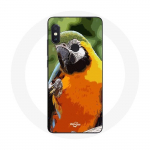 &Uuml;mbris Xiaomi Redmi Note 5 Pro Macaws Parrot Orange Green jaoks