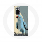Coque pour Xiaomi Redmi Note 10 Pro Perruches perroquets Bleu