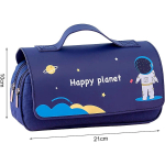 Kawaii pliiatsi&uuml;mbris suure mahutavusega astronauti pliiatsi kott pliiatsikarp Kooli kontoritarbed kirjatarbed tumesinine v&auml;rv