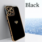 Bling Plating Love Heart &uuml;mbris Samsung Galaxy A54 A53 A04S A14 A24 A34 A23 A52 S20 S21 S22 S23 Ultra Plus FE pehme TPU tagakaane kest For Samsung Galaxy A13 4G valge